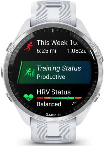 Смарт годинник Garmin Forerunner 965 Titanium Bezel with Whitestone Case and Whitestone/Powder Gray Silicone Band (010-02809-11)