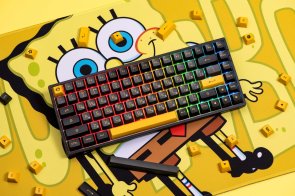 Клавіатура Akko 3084B Plus 84Key CS Jelly Purple Switches RGB ENG/UKR Black/Gold (6925758617208)