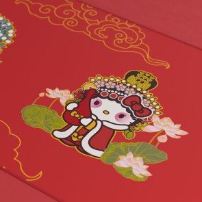 Килимок Akko Hellokitty Peking Opera Deskmat B Red (6925758615419)