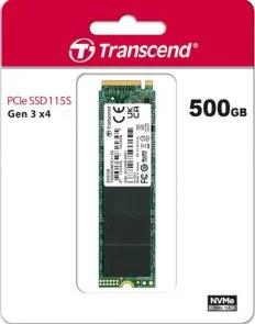 Фото: SSD-накопичувач Transcend 115S 2280 PCIe 3.0 x4 NVMe 500GB (TS500GMTE115S) № 2 | KTC