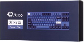 Клавіатура Akko 3087 DS Ocean Star 87Key CS Blue V2 ENG/UKR USB Blue (6925758614252)