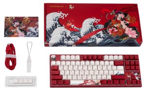 Клавіатура Varmilo VEM87 Koi 87Key EC V2 Sakura ENG/UKR Red (A33A039A9A3A17A034)