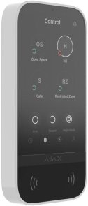 Бездротова сенсорна клавіатура Ajax KeyPad TouchScreen White