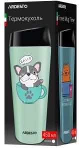 Фото: Термочашка Ardesto Coffee Time Meowning 450ml Beige (AR2645WC) № 4 | KTC