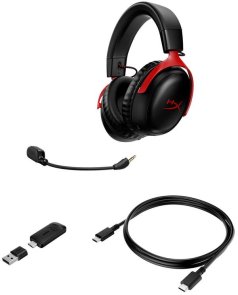 Гарнітура HyperX Cloud III Wireless Black/Red (77Z46AA)