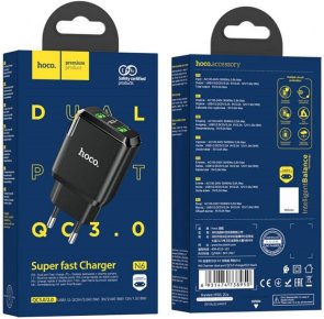 Зарядний пристрій Hoco N6 Charmer 18W Black (6931474738950)