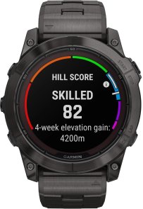  Смарт годинник Garmin Fenix 7X Pro Sapphire Solar Edition 51mm Carbon Gray DLC Titanium with Vented Titanium Bracelet (010-02778-30)