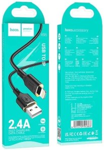 Кабель Hoco X95 2.4A AM / Lightning 1m Black (6931474794383)