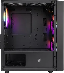 Фото: Корпус 1stPlayer BS-2-3F1-BK Black with window № 5 | KTC