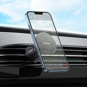 Кріплення для мобільного телефону Hoco H12 Fine jade ring magnetic car holder air outlet Black (6931474794505)