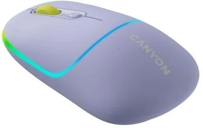 Фото: Миша Canyon MW-22 Dual Band RGB Wireless Mountain Lavender (CNS-CMSW22ML) № 2 | KTC
