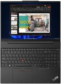 Фото: Ноутбук Lenovo ThinkPad E16 G1 21JQS9VD00 Graphite Black - 16" IPS 60 Гц / Intel Core i3 / i3-1315U / DDR4 16 ГБ / PCI-E SSD 512 ГБ / Intel UHD Graphics № 4 | KTC
