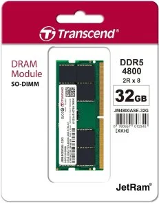 Фото: Оперативна пам’ять Transcend JetRam DDR5 1x32GB (JM4800ASE-32G) № 2 | KTC