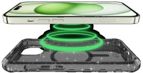 Фото: Чохол iTSkins for iPhone 15 Pro HYBRID R Spark with MagSafe Smoke (AP5X-HBSPM-SMOK) № 5 | KTC