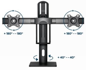 Кронштейн Gembird MS-D2-01 Black