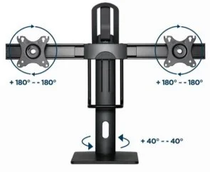 Фото: Кронштейн Gembird MS-D2-01 Black № 12 | KTC