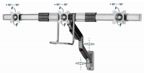 Кронштейн Gembird MA-WA3-01 Grey