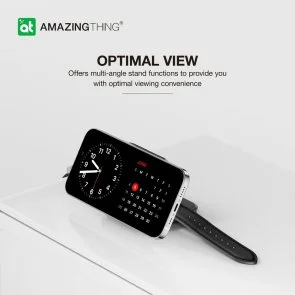 Фото: Бездротова зарядна станція AMAZINGthing Explorer Pro 2in1 MagSafe Black (EP2IN1SET) № 4 | KTC