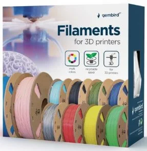Фото: Пластик (філамент) для 3D друку Gembird 3D ABS 1kg/1.75mm Filament Black (3DP-ABS1.75-01-BK) № 3 | KTC