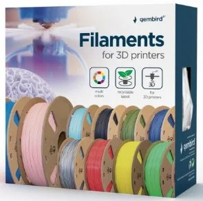 Фото: Пластик (філамент) для 3D друку Gembird 3D PLA 1kg/1.75mm Filament Silver (3DP-PLA1.75-01-S) № 4 | KTC