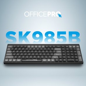 Клавіатура OfficePro SK985B Wireless Black