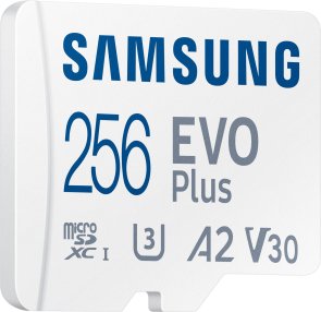 FLASH пам'ять Samsung Evo Plus A2 V30 U3 Micro SDXC 256GB White with adapter (MB-MC256KA/EU)