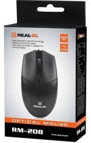Фото: Миша Real-EL RM-208 Black (EL123200030) № 10 | KTC