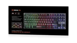 Фото: Клавіатура Real-EL Gaming 8710 TKL Backlit Black (EL123100030) № 8 | KTC