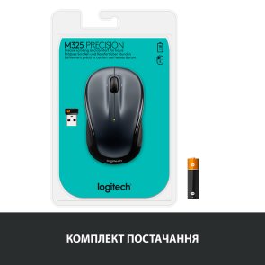 Миша Logitech M325s Wireless Dark Silver (910-006812)