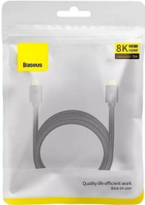 Кабель Baseus High Definition series 8K 2.1 HDMI / HDMI 5m Black (WKGQ040201)