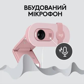 Фото: Web-камера Logitech Brio 100 Rose (960-001623) № 7 | KTC