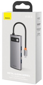 USB-хаб Baseus Metal Gleam Series 5in1 Space Gray (CAHUB-CX0G/WKWG020013)