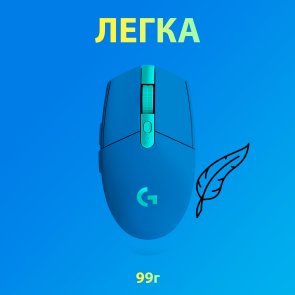 Миша Logitech G305 Lightspeed Blue (910-006014)