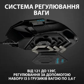 Фото: Миша Logitech G502 Hero High Performance (910-005470) № 10 | KTC
