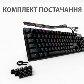 Фото: Клавіатура Logitech G512 Carbon Lightsync RGB Mechanical US GX Blue Black (920-008946) № 5 | KTC