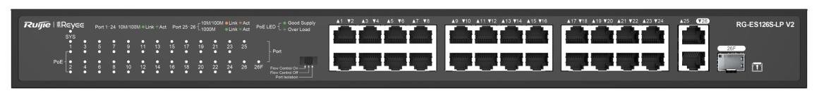 Комутатор Ruijie RG-ES126S-LP V2
