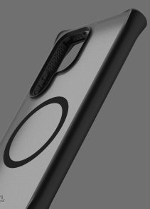 Чохол iTSkins for Samsung S24 Ultra - HYBRID R Frost Black (SGGB-HMFRT-BLCK)