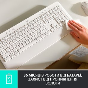  Клавіатура Logitech Signature K650 Wireless Off White (920-010977)