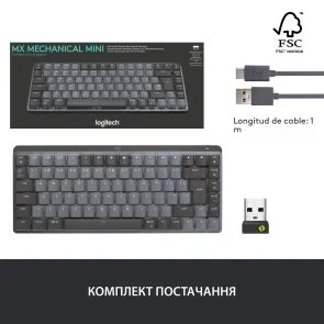 Фото: Клавіатура Logitech MX Mechanical Mini Wireless Illuminated Performance Graphite (920-010780) № 7 | KTC