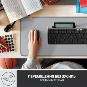 Фото: Килимок Logitech Desk Mat Studio Series 300x700x2mm Mid Grey (956-000052) № 11 | KTC