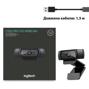 Web-камера Logitech C920 HD Pro Black (960-001055)