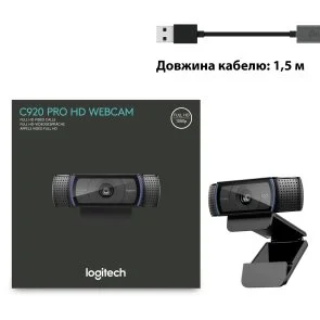 Фото: Web-камера Logitech C920 HD Pro Black (960-001055) № 7 | KTC