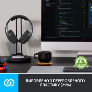 Фото: Гарнітура Logitech Zone Vibe 100 Off White (981-001219) № 14 | KTC