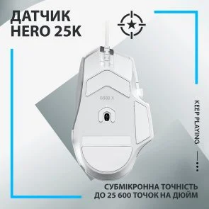 Фото: Миша Logitech G502 X USB White (910-006146) № 5 | KTC
