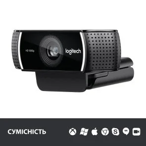 Фото: Web-камера Logitech C922 Pro Stream Black (L960-001088) № 6 | KTC