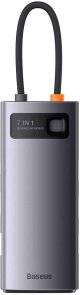 USB-хаб Baseus Metal Gleam Series 7in1 Gray (WKWG040013)