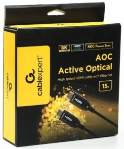 Фото: Кабель Cablexpert AOC v2.1 HDMI / HDMI 15m Black (CCBP-HDMI8K-AOC-15M-EU) № 2 | KTC