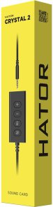 Зовнішня звукова карта Hator Crystal 2 Black (HTA-110)