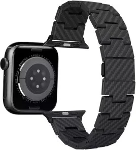 Фото: Ремінець Pitaka for Apple Watch 49/45/44mm - Fiber Watch Band Retro Black/Grey (AWB2311) № 3 | KTC