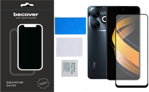  Захисне скло BeCover for Infinix Smart 8 X6525 Black (710482)